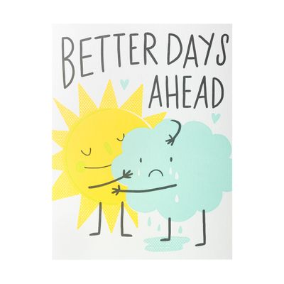 Better Days Ahead Letterpress Card