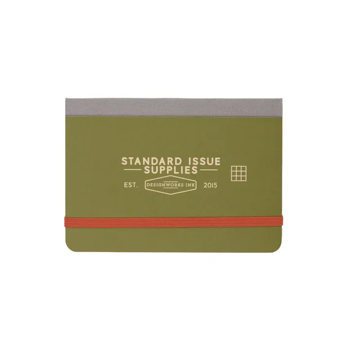 Standard Issue Pocket Journal - Army Green &amp; Chili