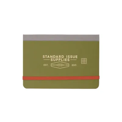 Standard Issue Pocket Journal - Army Green &amp; Chili