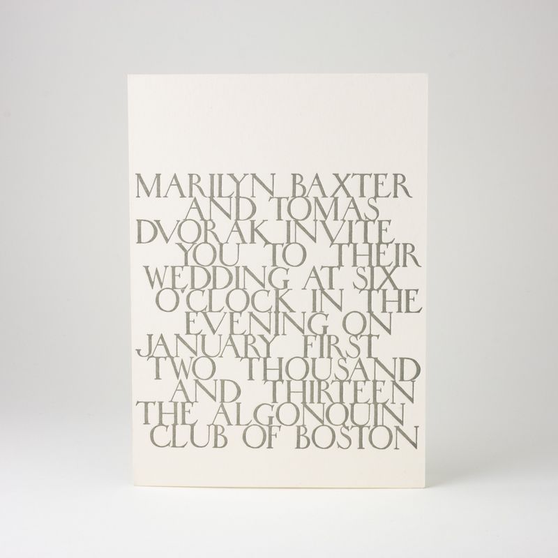 Mason Wedding Invitation