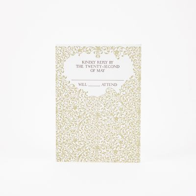 Filigree Wedding Invitation