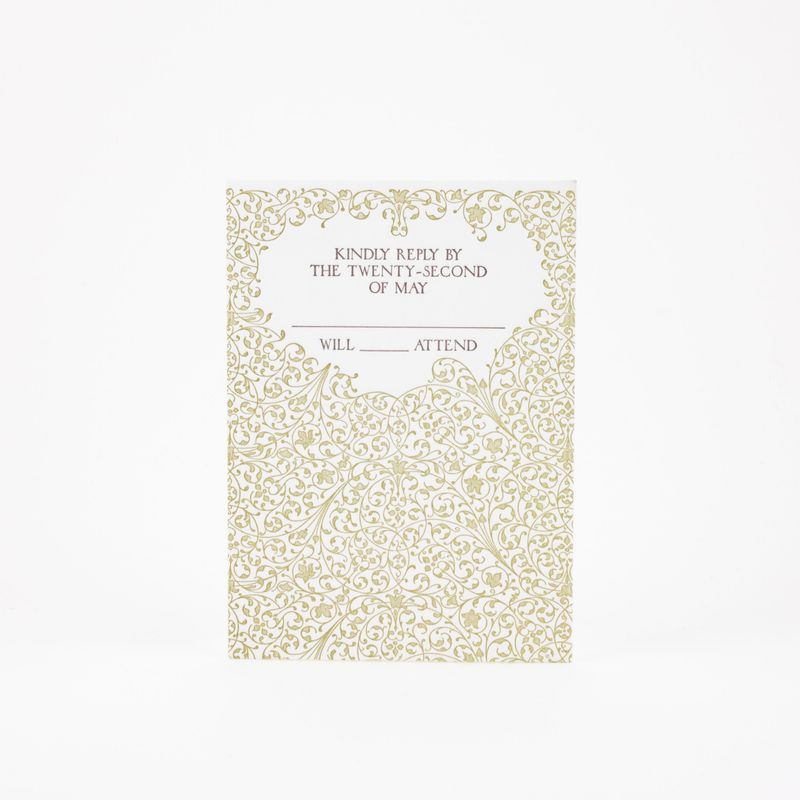 Filigree Wedding Invitation