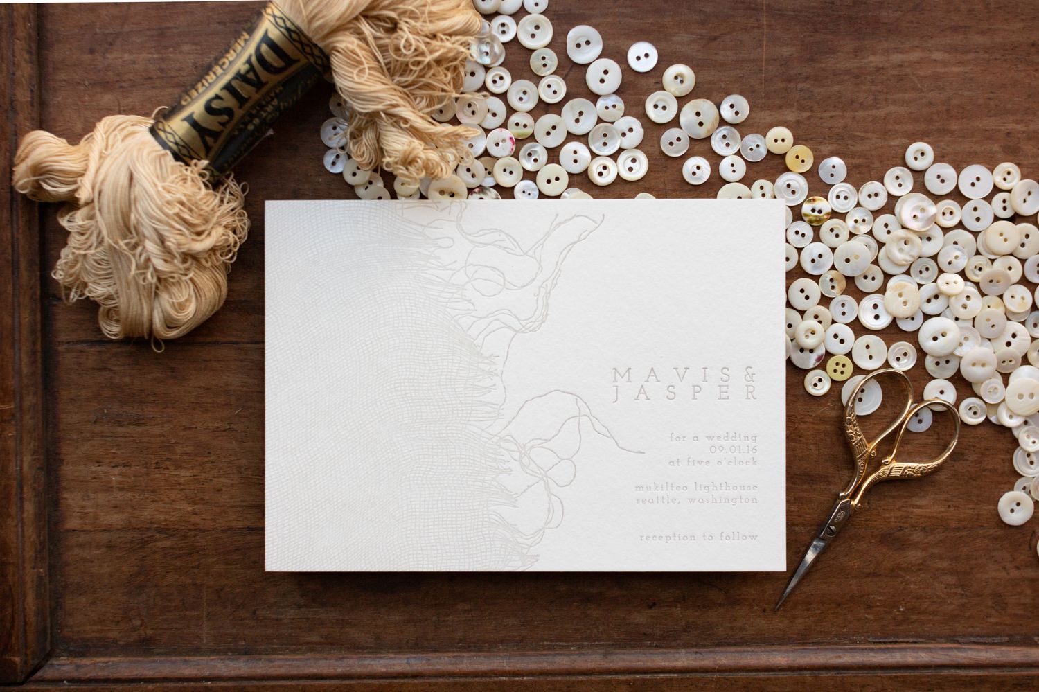 Woven Wedding Invitation