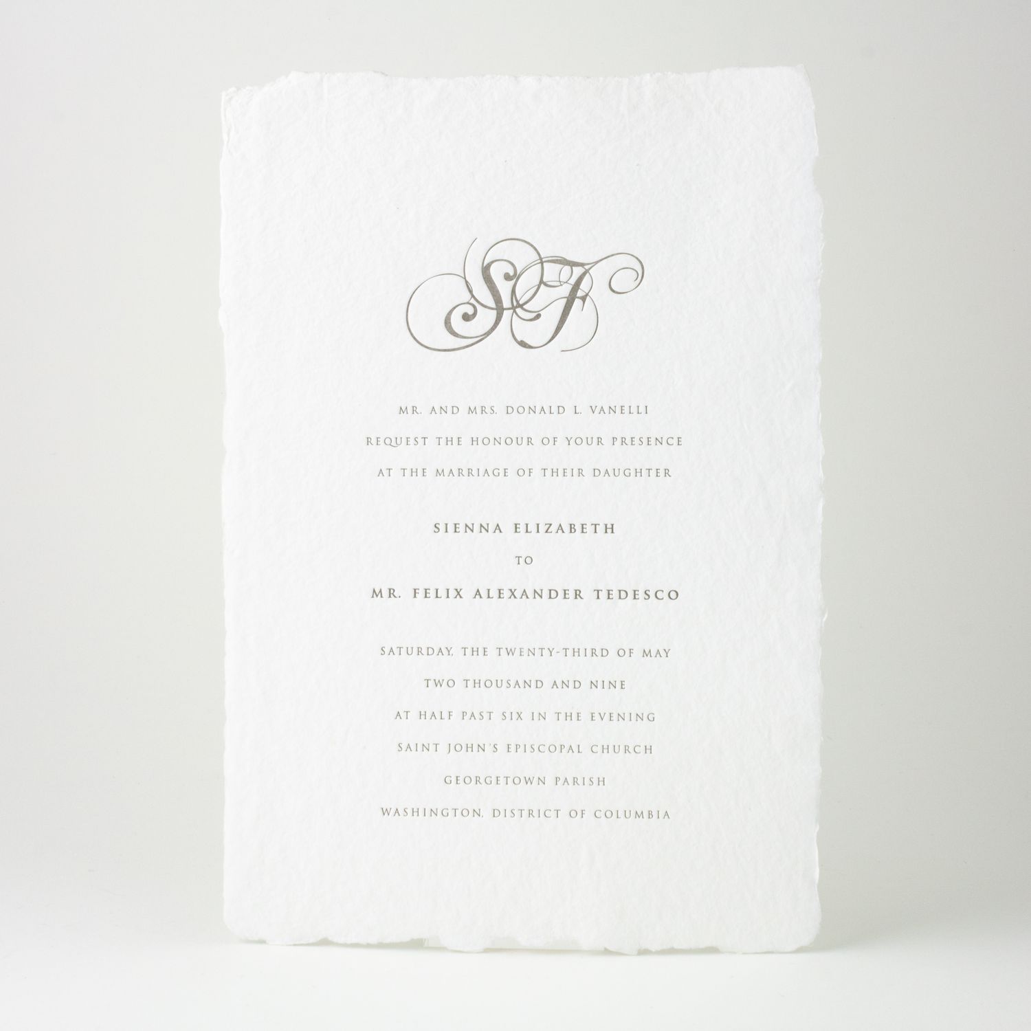 Ballroom Wedding Invitation