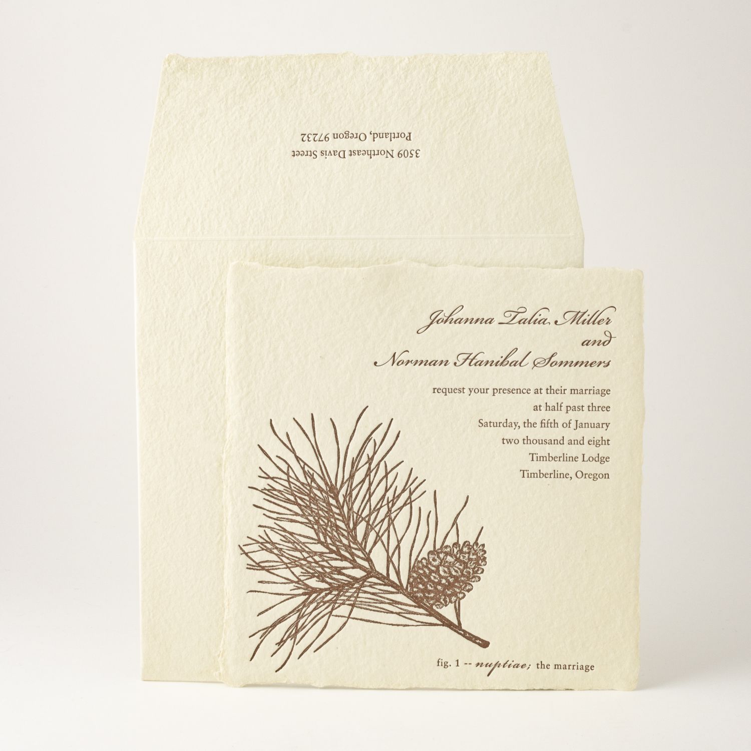 Evergreen Wedding Invitation