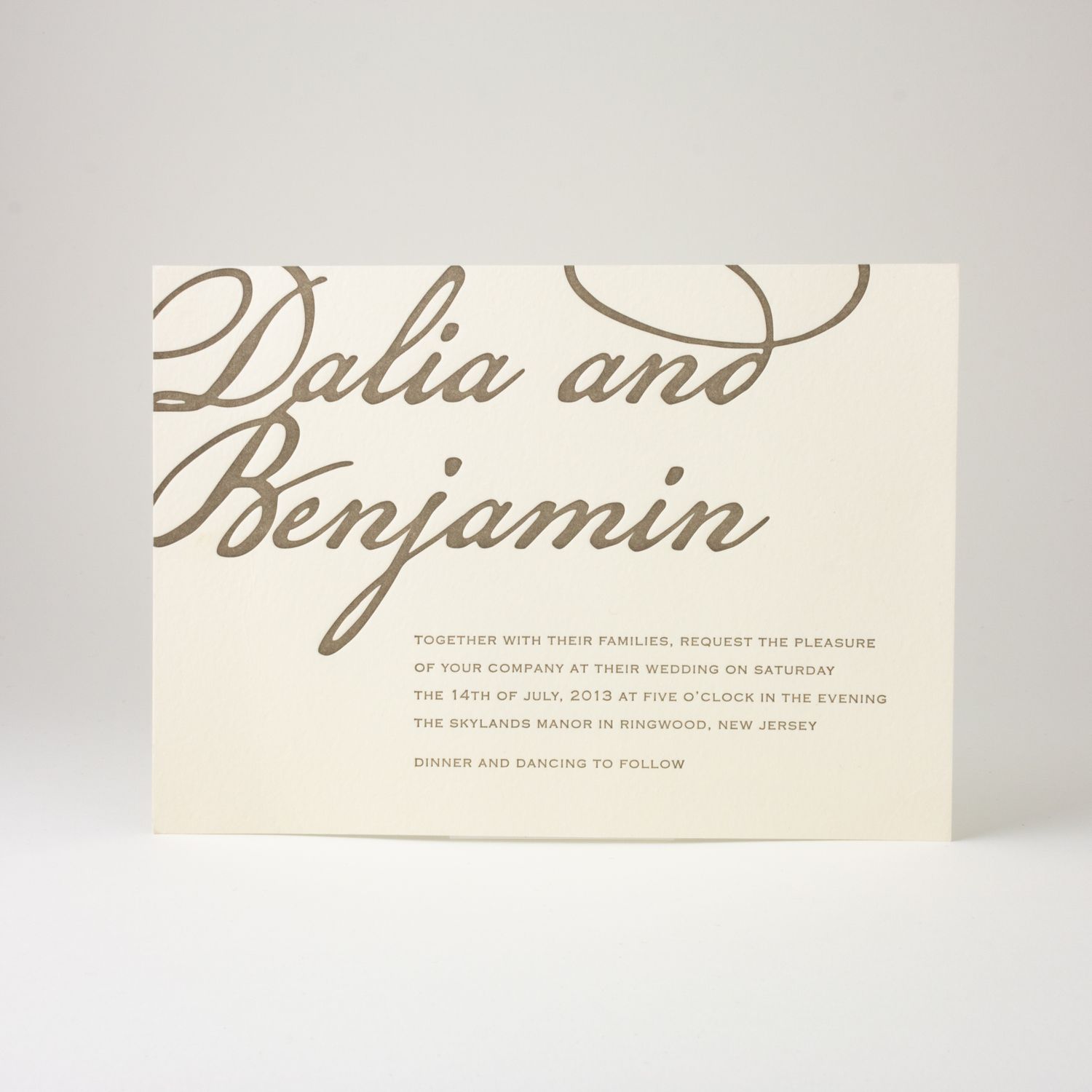 Plymouth Wedding Invitation