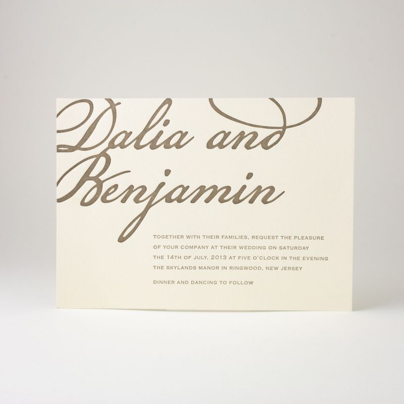 Plymouth Wedding Invitation