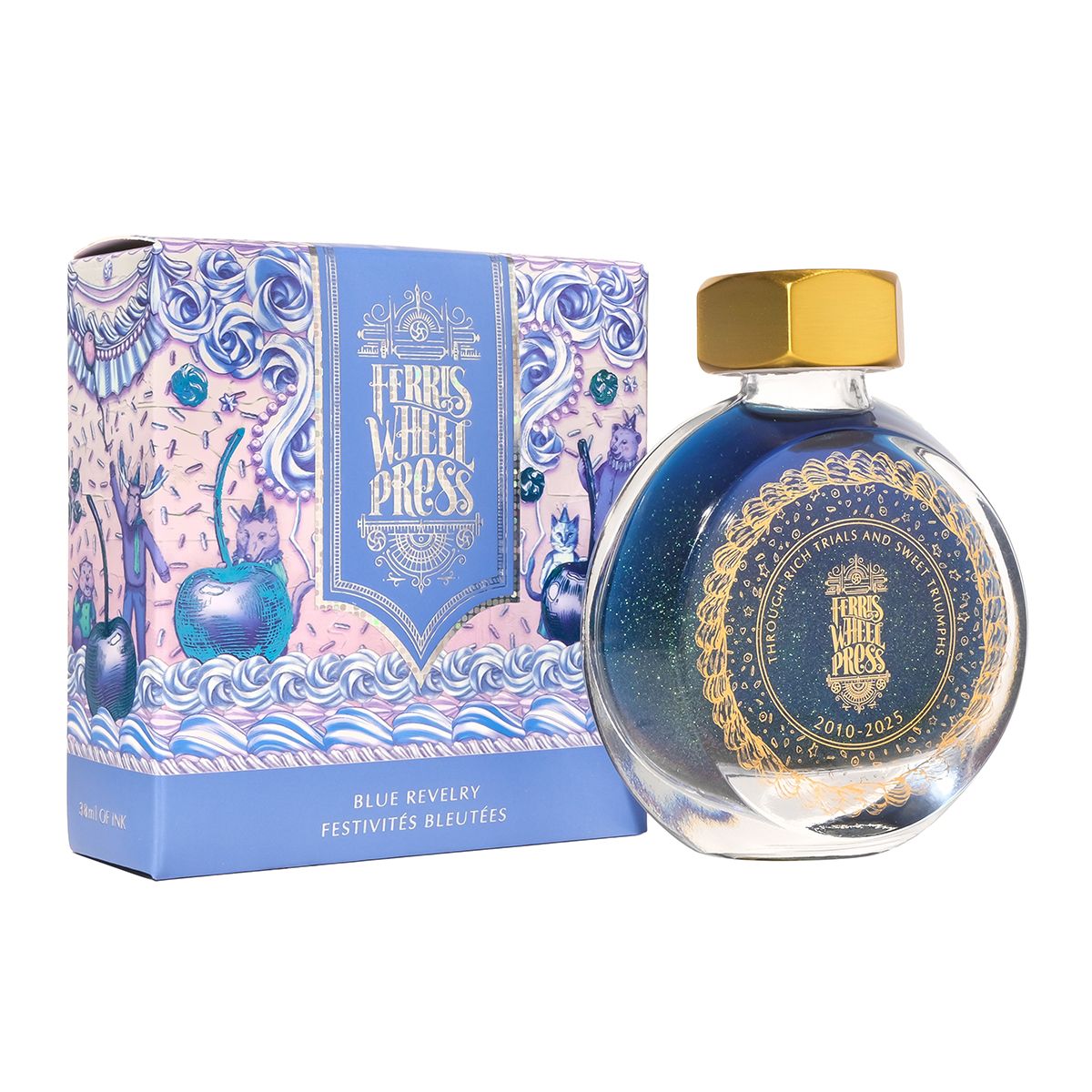 Ferris Wheel Press Blue Revelry Bottled Ink (38ml)