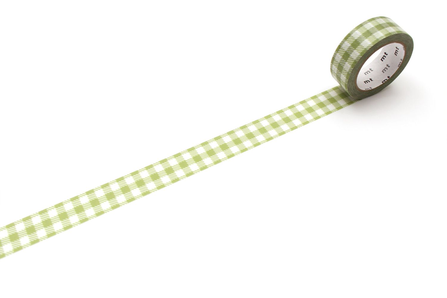 mt Checkered Light Moss Green Washi Tape