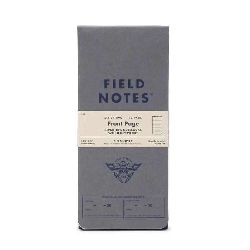 Field Notes Front Page Reporter's Notebook 2-Pack