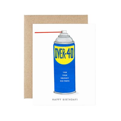 Over 40 Birthday Card