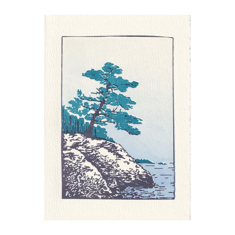 Maine Coast Letterpress Card