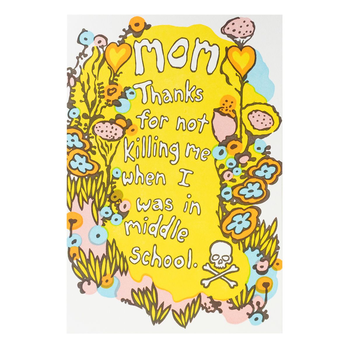 Mothers Day Humor Letterpress Card