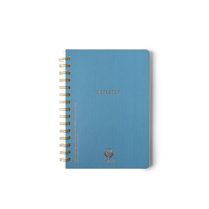 Twin Wire Medium Notebook - Classic Blue