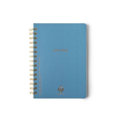 Twin Wire Medium Notebook - Classic Blue