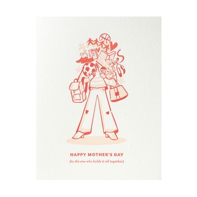 Holds It Together Letterpress Card