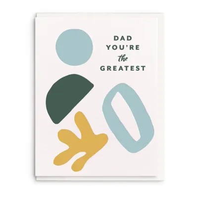 Greatest Dad Letterpress Father's Day Card