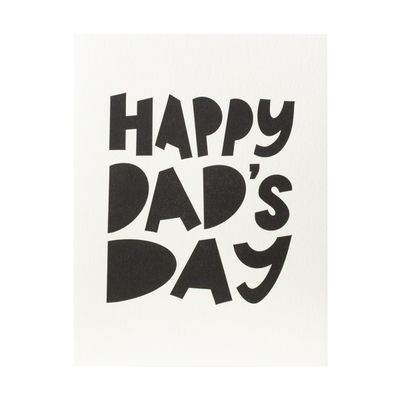 Dad's Day Chonky Letterpress Card
