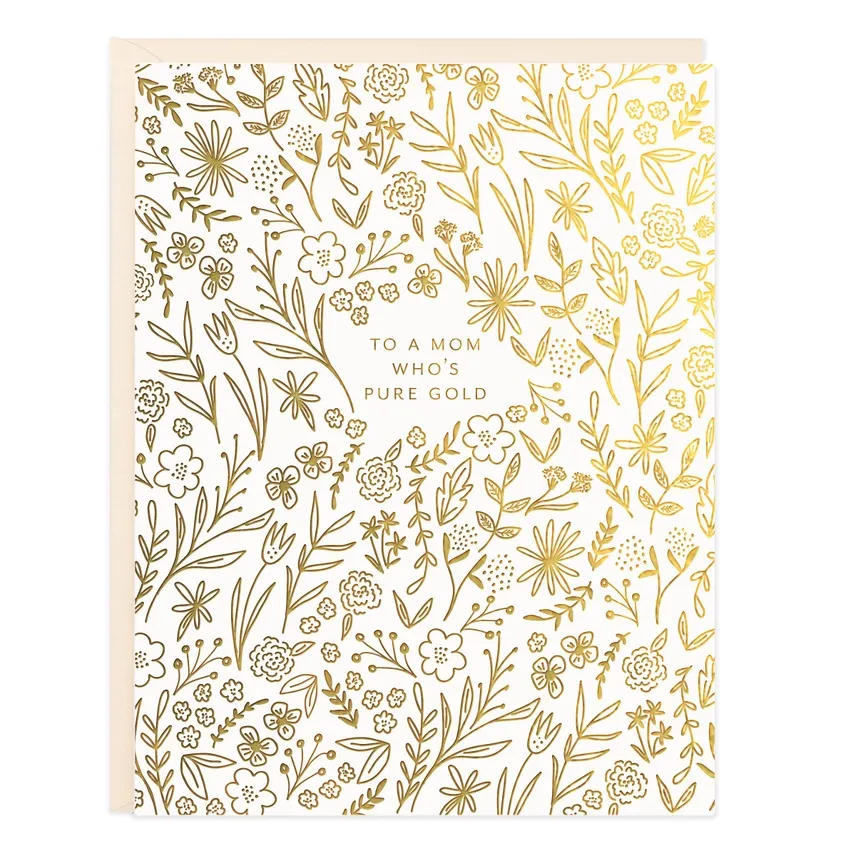 Pure Gold Mom Greeting Card