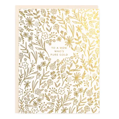 Pure Gold Mom Greeting Card