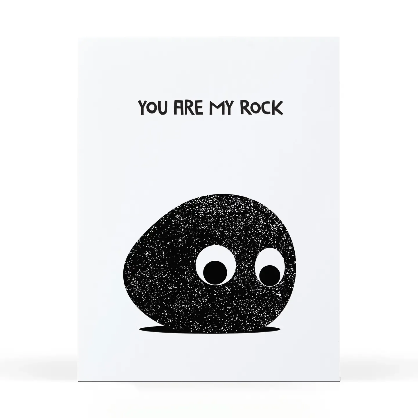 You Are My Rock Card Letterpress Card