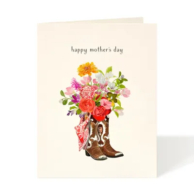 Pretty Bootquet Mother's Day Card