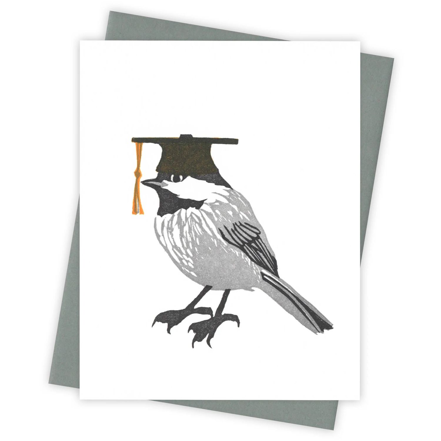 Commencement Day Chickadee Letterpress Card