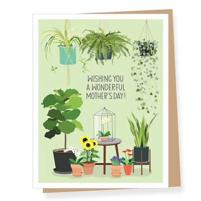 Houseplants Mother's Day Card