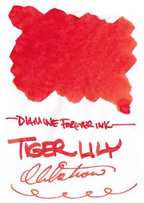 Diamine Forever Ink Tiger Lily Bottled Ink (50 ml)