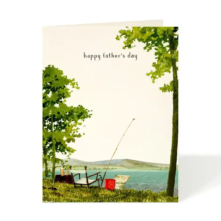 Gone Fishing Father's Day Greeting Card
