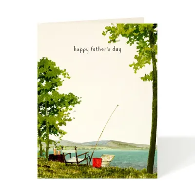 Gone Fishing Father's Day Greeting Card