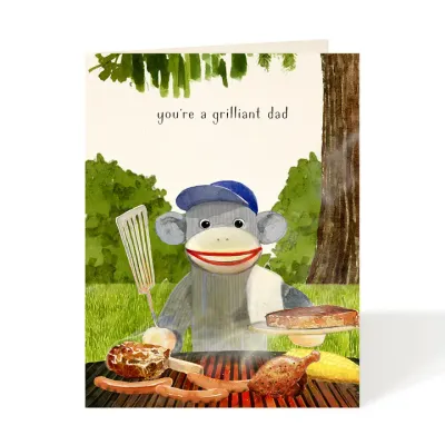 Grilliant Dad Father's Day Card