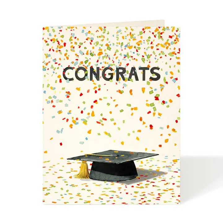 Confetti Congrats Graduation Card
