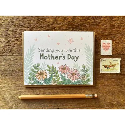Sending You Love Mom Letterpress Card