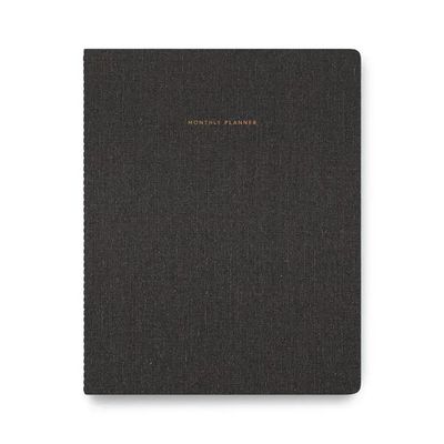 Appointed Monthly Planner Charcoal Grey