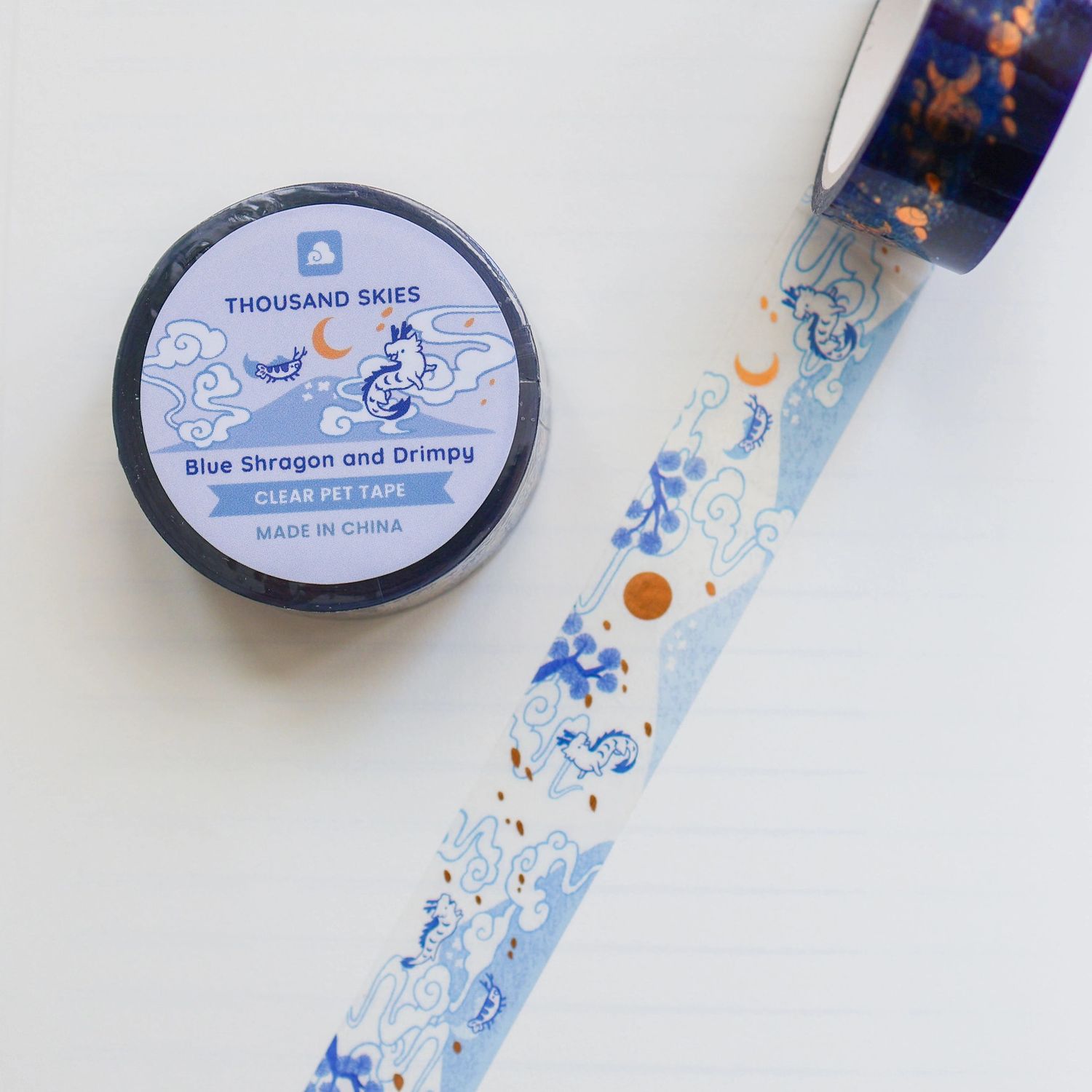 Blue Shragon and Drimpy Foil Pet Tape