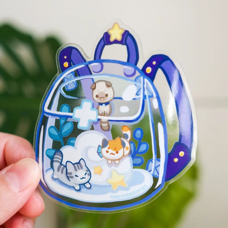 Kittens Bag Vinyl Sticker