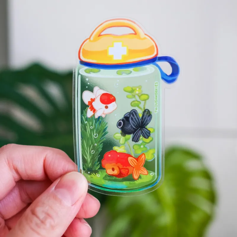 Goldfish (Transparent) Vinyl Sticker