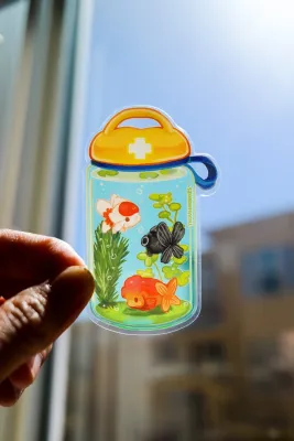 Goldfish (Transparent) Vinyl Sticker