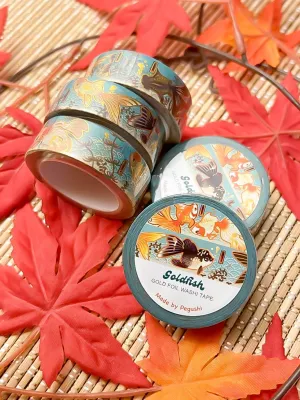 Gold Foil Goldfish Washi Tape