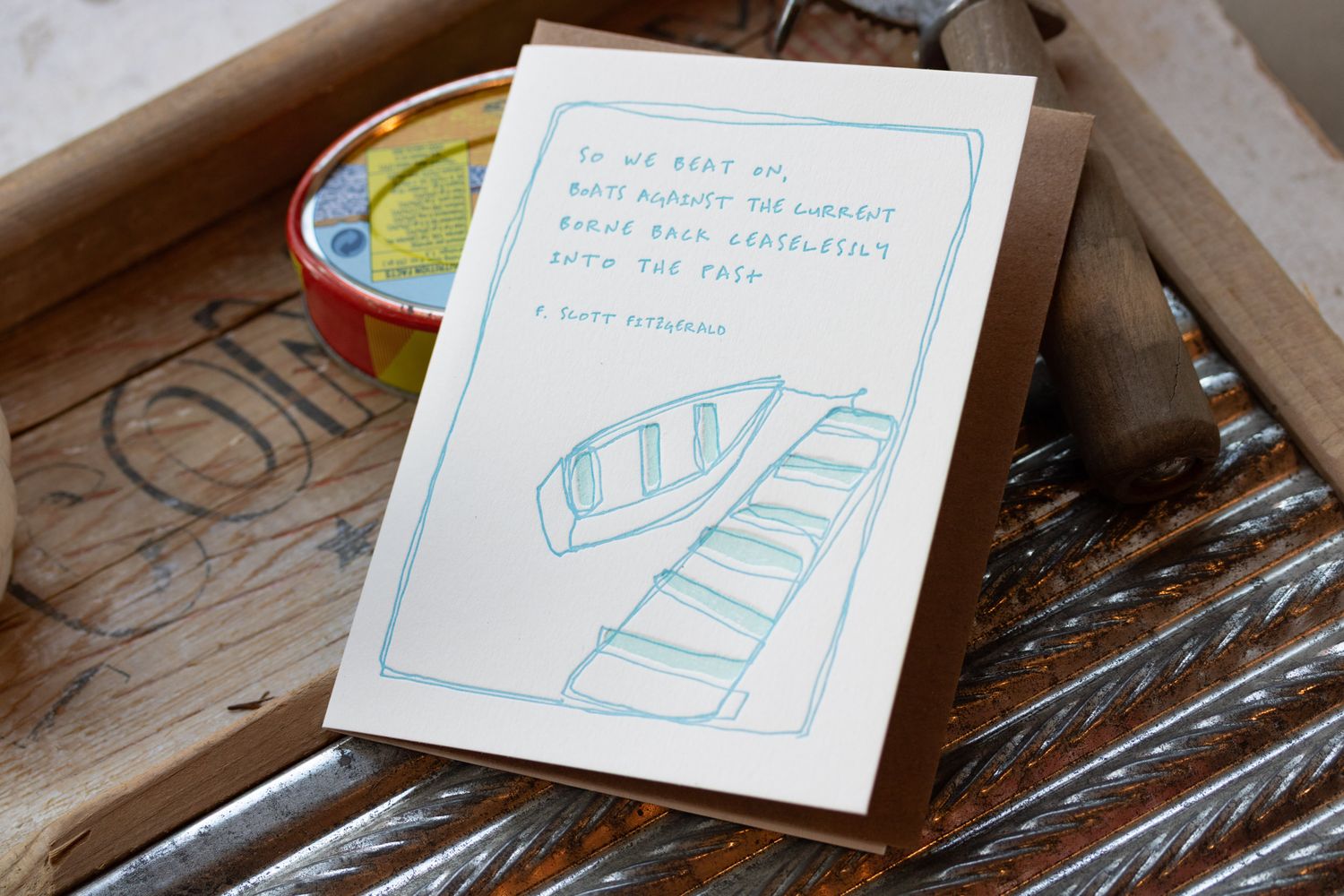 Fitzgerald Boats Letterpress Card