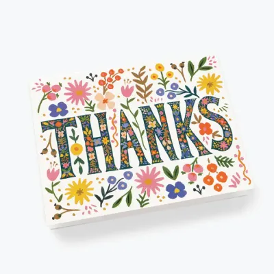 Floral Thanks Cards (box of 8)