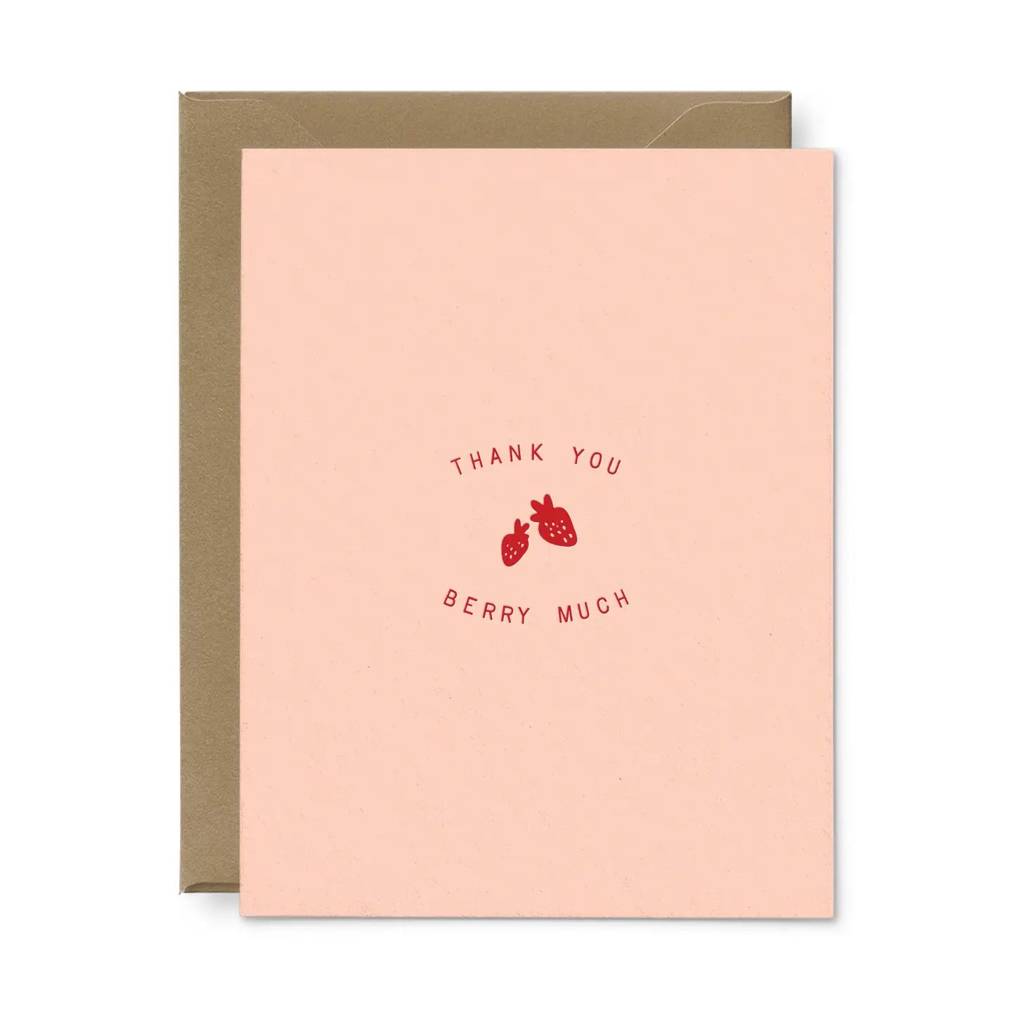 Thank You Berry Much Letterpress Card