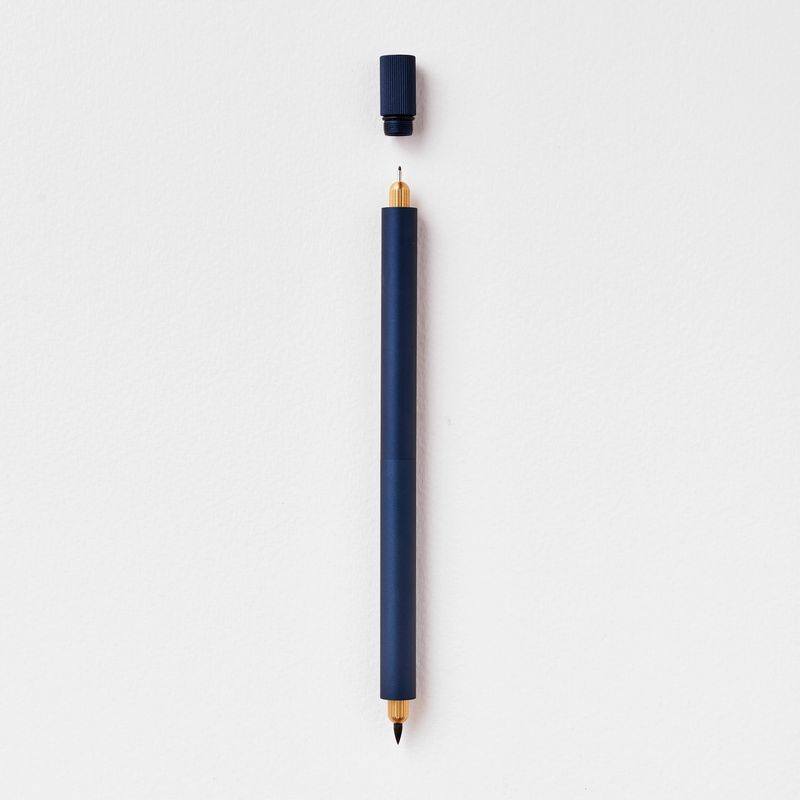 Tom's Studio Lumos Pro Refillable Duo Tip Pen - Midnight