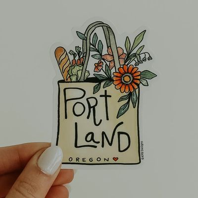 Portland Tote Vinyl Sticker