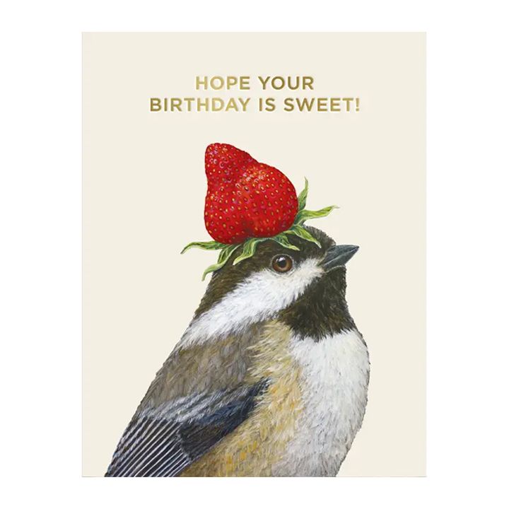 Sweet Chickadee Birthday Card