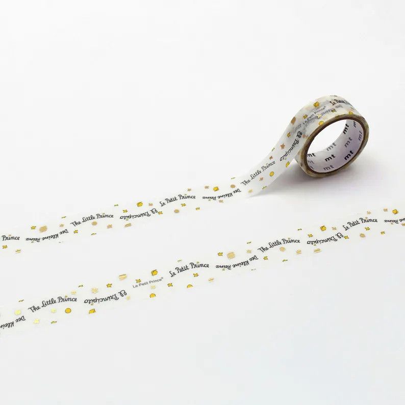 Foil-Stamped Title Wave Washi - The Little Prince