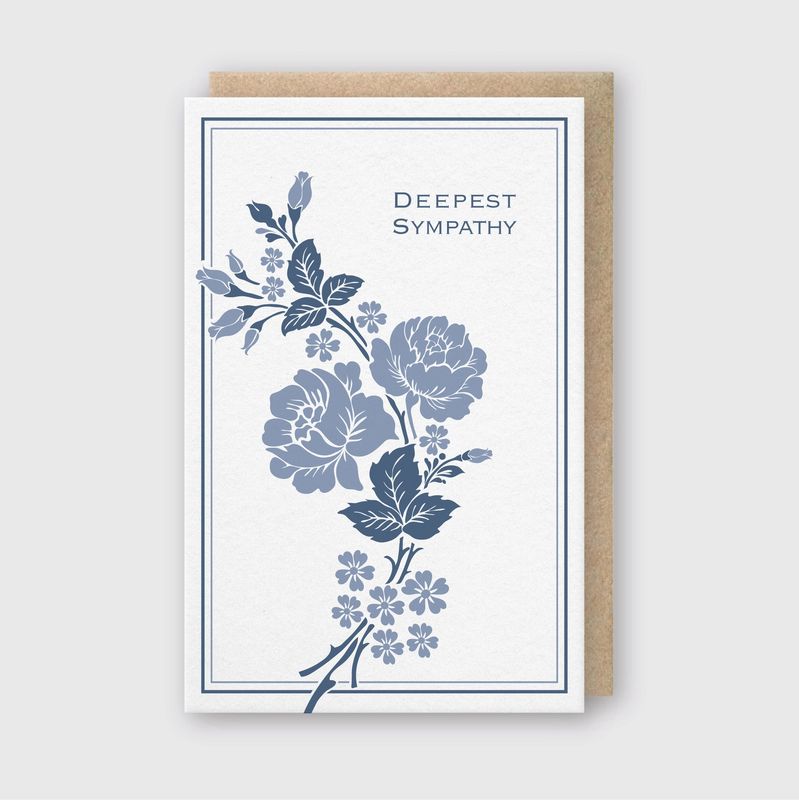 Deepest Sympathy Letterpress Card