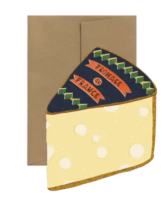Cheese Die Cut Card