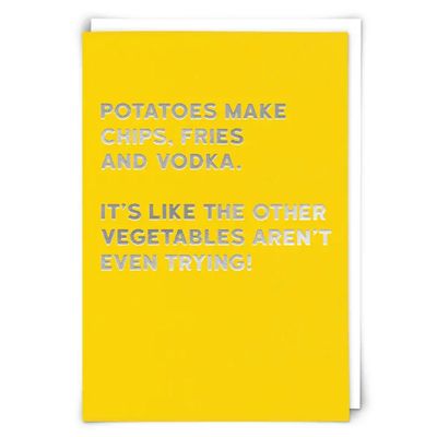 Potatoes Greeting Card